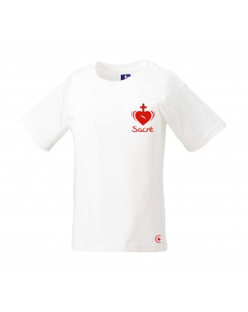 JULIE Tee shirt catholique pour fille avec le Sacré Coeur