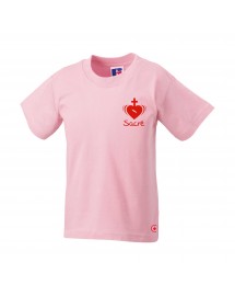 JULIE Tee shirt catholique pour fille avec le Sacré Coeur