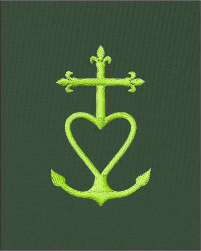 Pull JOHN HENRY  pour homme avec croix de méditerranée brodée