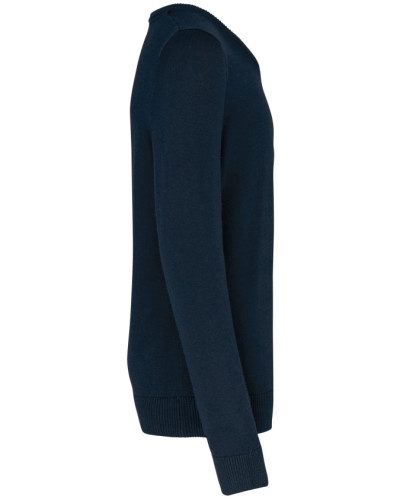 Pull garçon Augustin brodé coeur Jésus Caritas marine