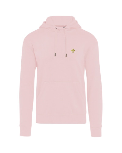 Sweat Clotilde pour femme brodé Fleur de Lys Rose pâle