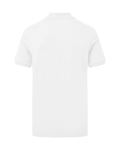 Polo Géraud pour homme brodé Jésus Caritas blanc