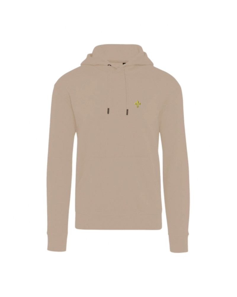 Sweat Emeric pour homme brodé Fleur de Lys Sable