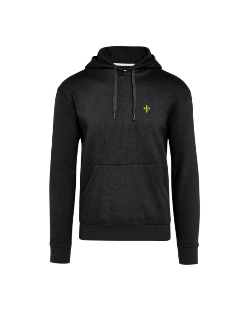 Sweat Emeric pour homme brodé Fleur de Lys bleu noir