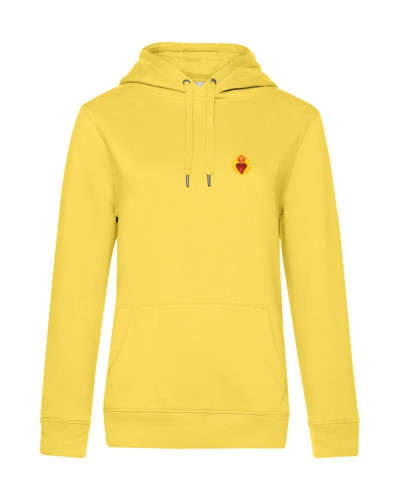 Sweat coloré femme JEANNE DE CHANTAL avec joli petit sacré cœur