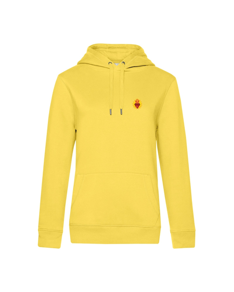 Sweat coloré femme JEANNE DE CHANTAL avec joli petit sacré cœur