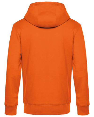 Sweat François de Sale orange homme avec petit sacré coeur