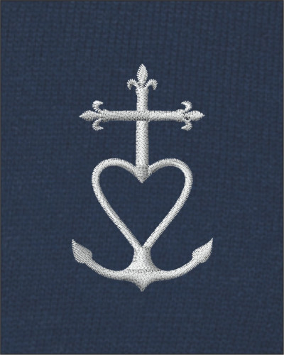 Vareuse  adulte marine Frédéric croix de méditerranée