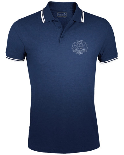 Polo Florent pour homme blason marial marine devant