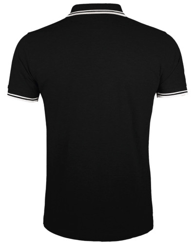Polo Florent pour homme blason marial noir devant
