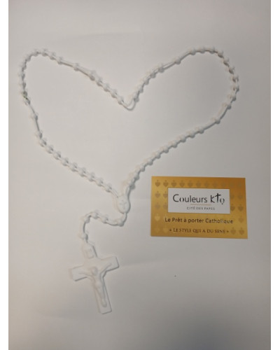 ROSARIUM Chapelet en silicone éco blanc