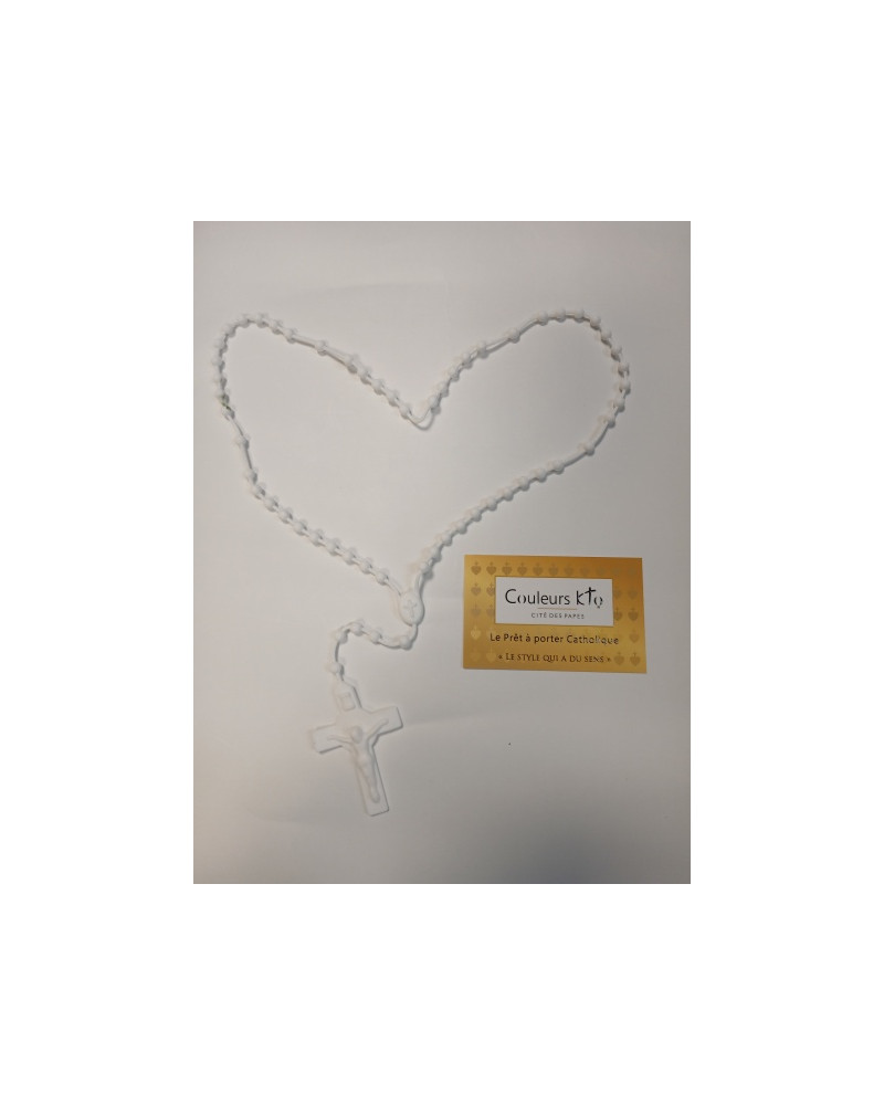 ROSARIUM Chapelet en silicone éco blanc