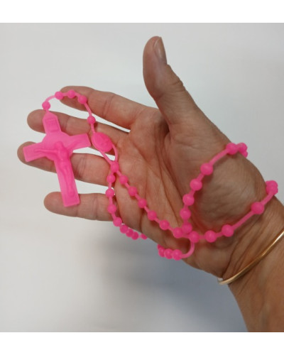 ROSARIUM Chapelet en silicone éco  fushia