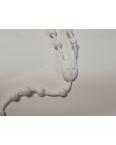 ROSARIUM Chapelet en silicone éco blanc