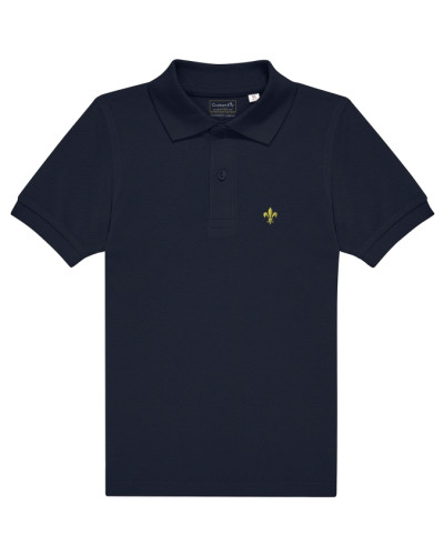 Polo lancelot marine fleur de lys