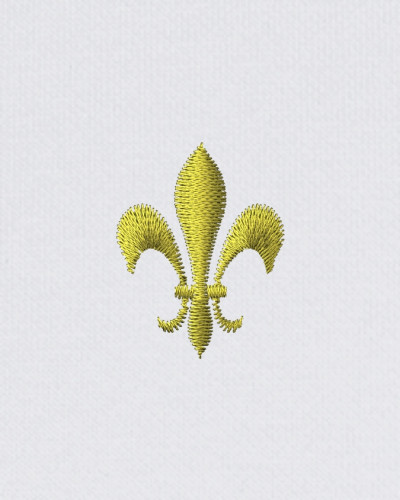 Polo lancelot blanc fleur de lys