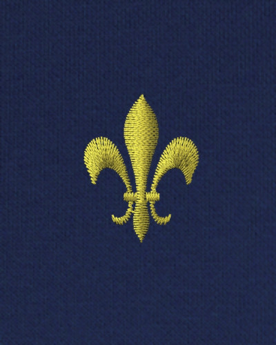 Polo lancelot marine fleur de lys
