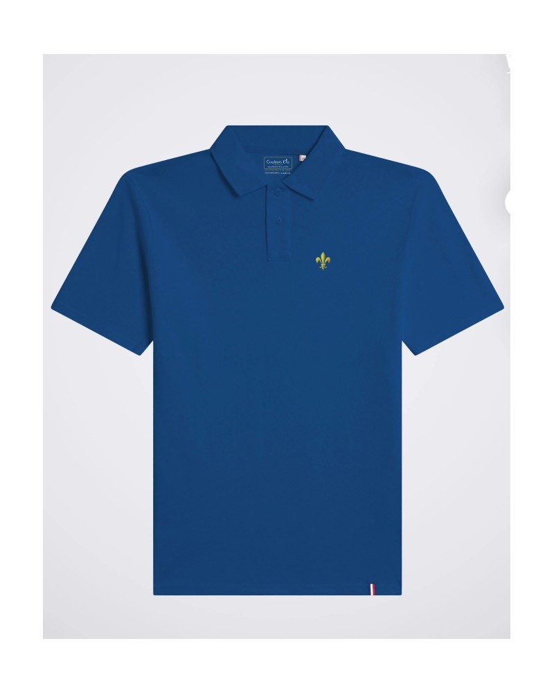 Polo enfant Cotignac fabriqué en France fleur de lys brodée