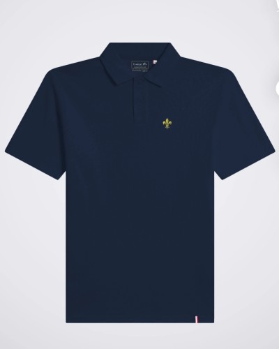 Polo enfant Cotignac fabriqué en France fleur de lys brodée