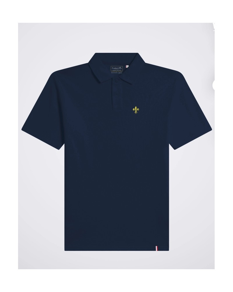 Polo enfant Cotignac fabriqué en France fleur de lys brodée