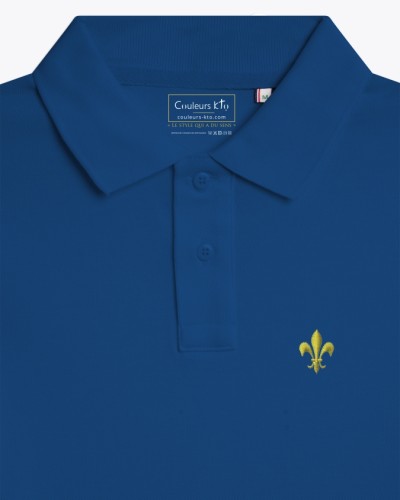 Polo enfant Cotignac fabriqué en France fleur de lys brodée