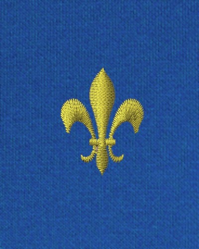 Polo enfant Cotignac fabriqué en France fleur de lys brodée