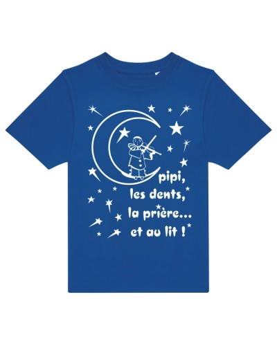Tee shirt pyjama humoristique TARCISSIUS bleu royal
