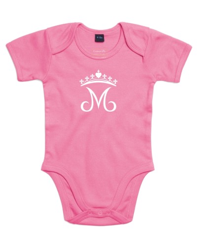 AGATHE Body bébé avec couronne mariale fleurdelisée