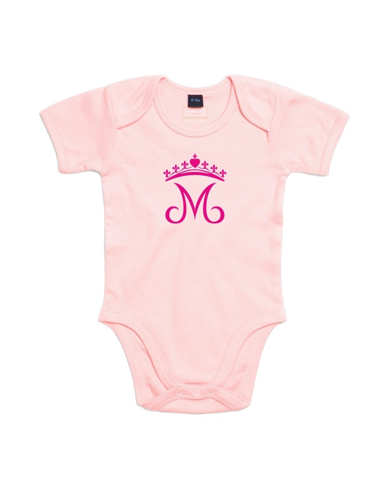 AGATHE Body bébé avec couronne mariale fleurdelisée