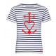 TANGUY Tee-shirt marinière catholique enfant croix de méditerranée