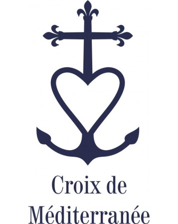  FREDERIC Vareuse catholique pour homme avec une jolie croix de méditerranée brodée